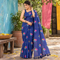Mul Mul Cotton-KSV-13026-Royal Blue