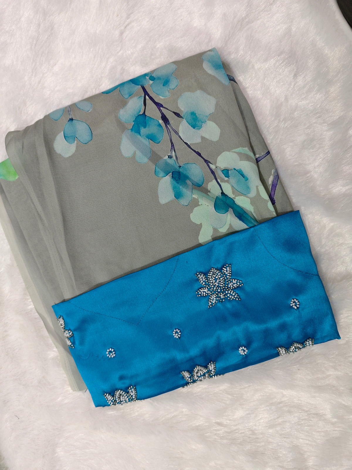 Crepe-KSV2001-Grey and Blue