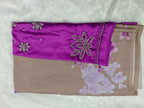Crepe-KSV2002-Soft Brown and Purple
