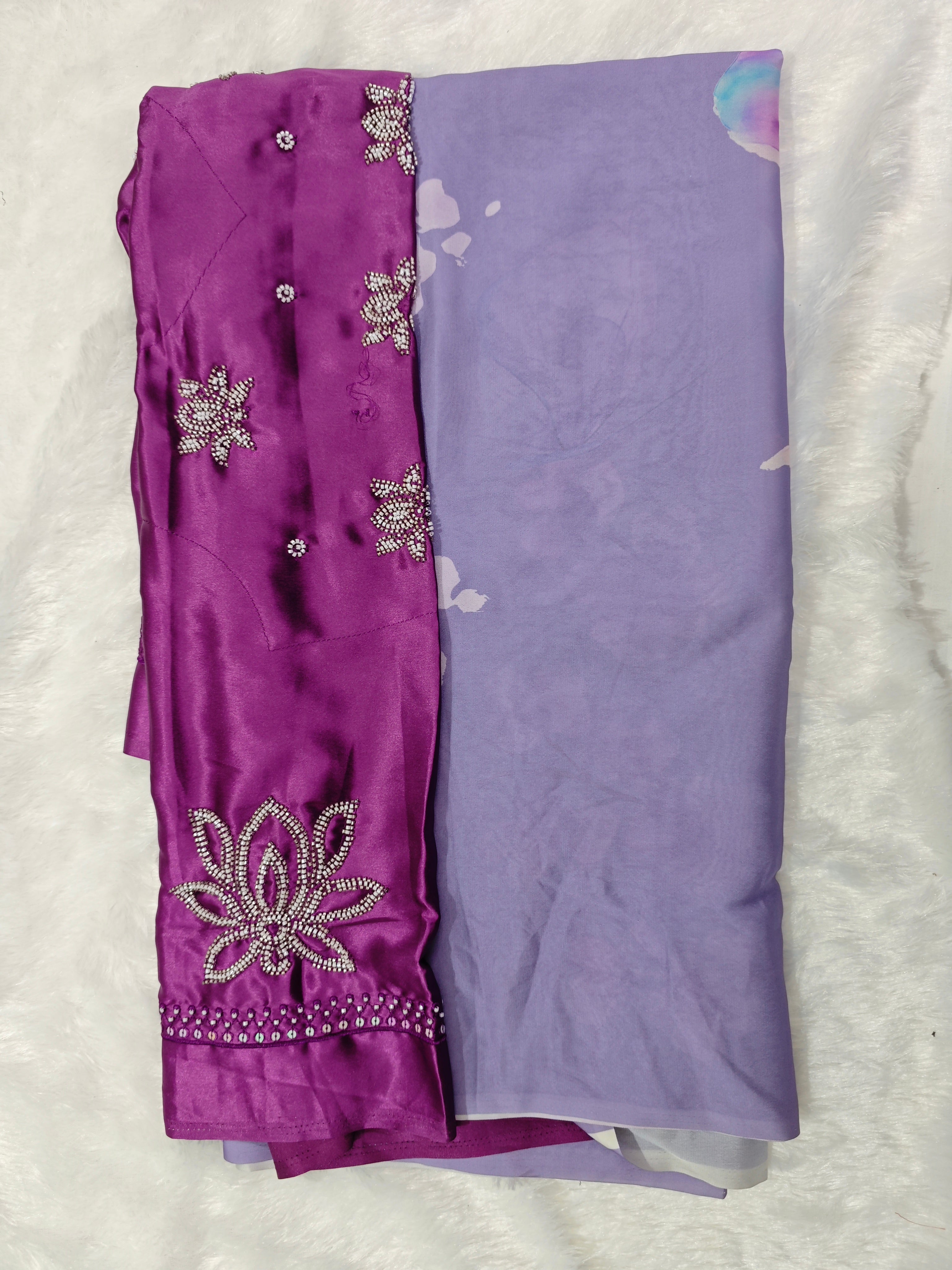 Crepe-KSV2003-Light Purple and Purple