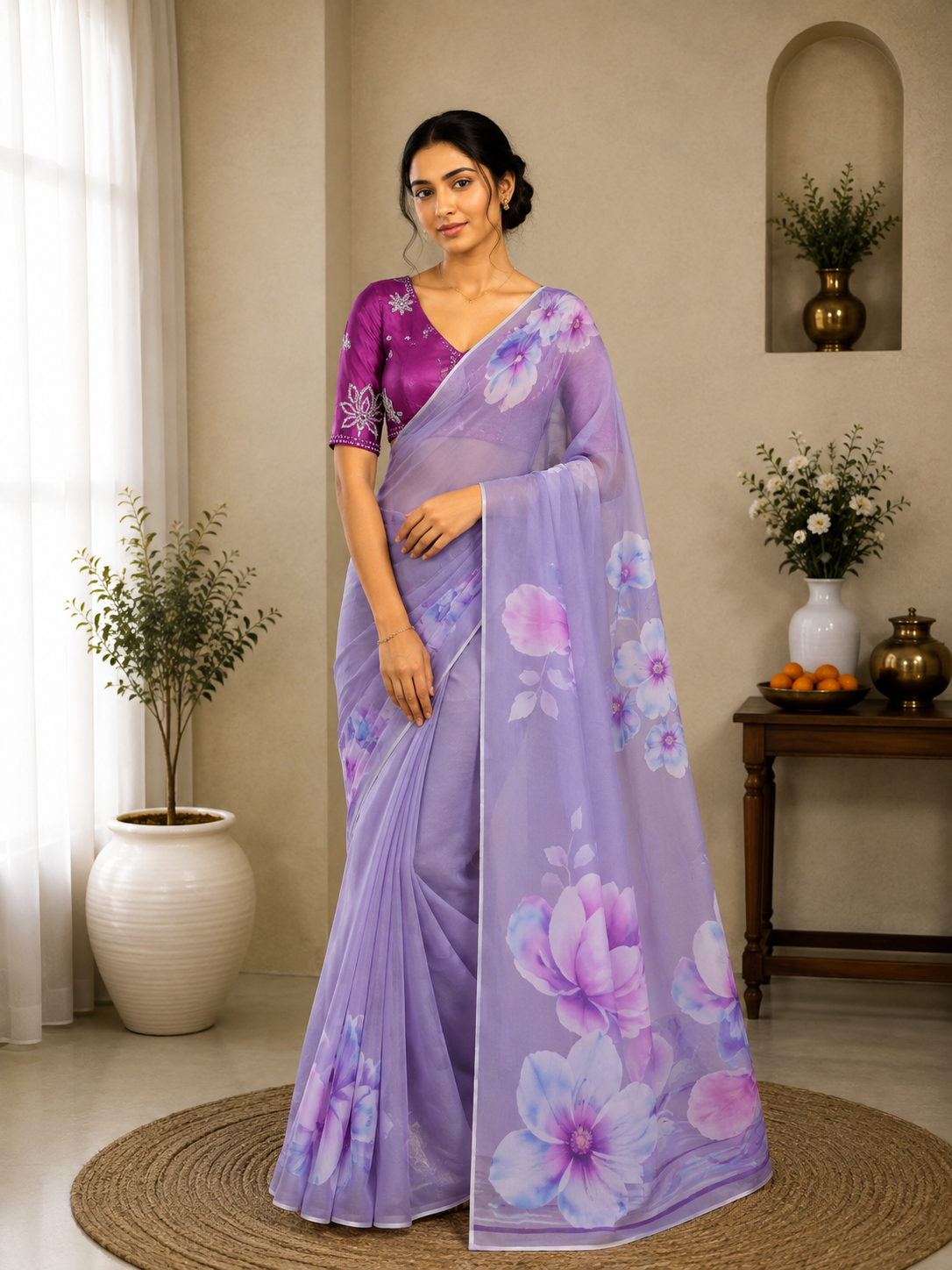 Crepe-KSV2003-Light Purple and Purple