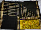 Mysore Crepe Silk-KSV2005-Mustard and Black