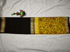 Mysore Crepe Silk-KSV2005-Mustard and Black