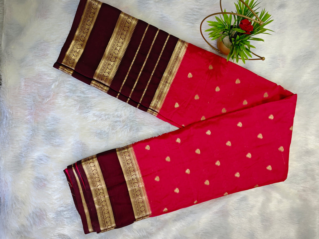 Mysore Crepe Silk-KSV2011-Pink