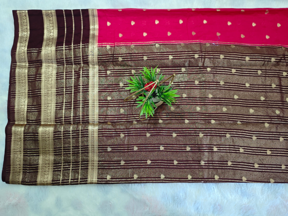 Mysore Crepe Silk-KSV2011-Pink