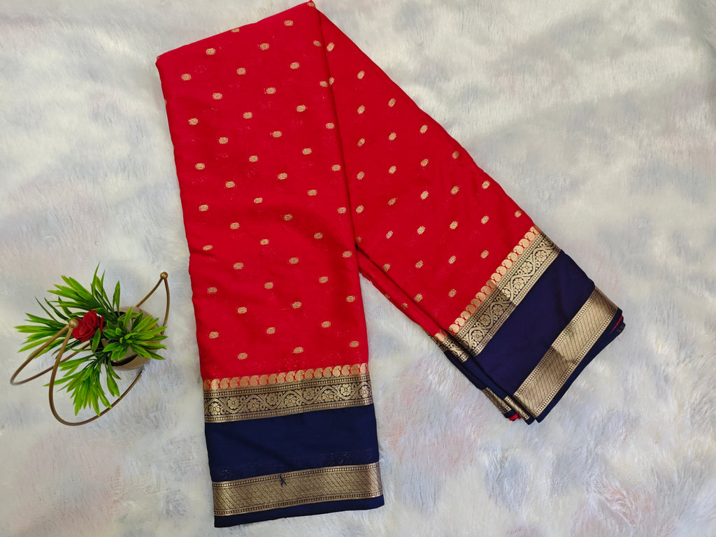 Mysore Crepe Silk-KSV2012-Red