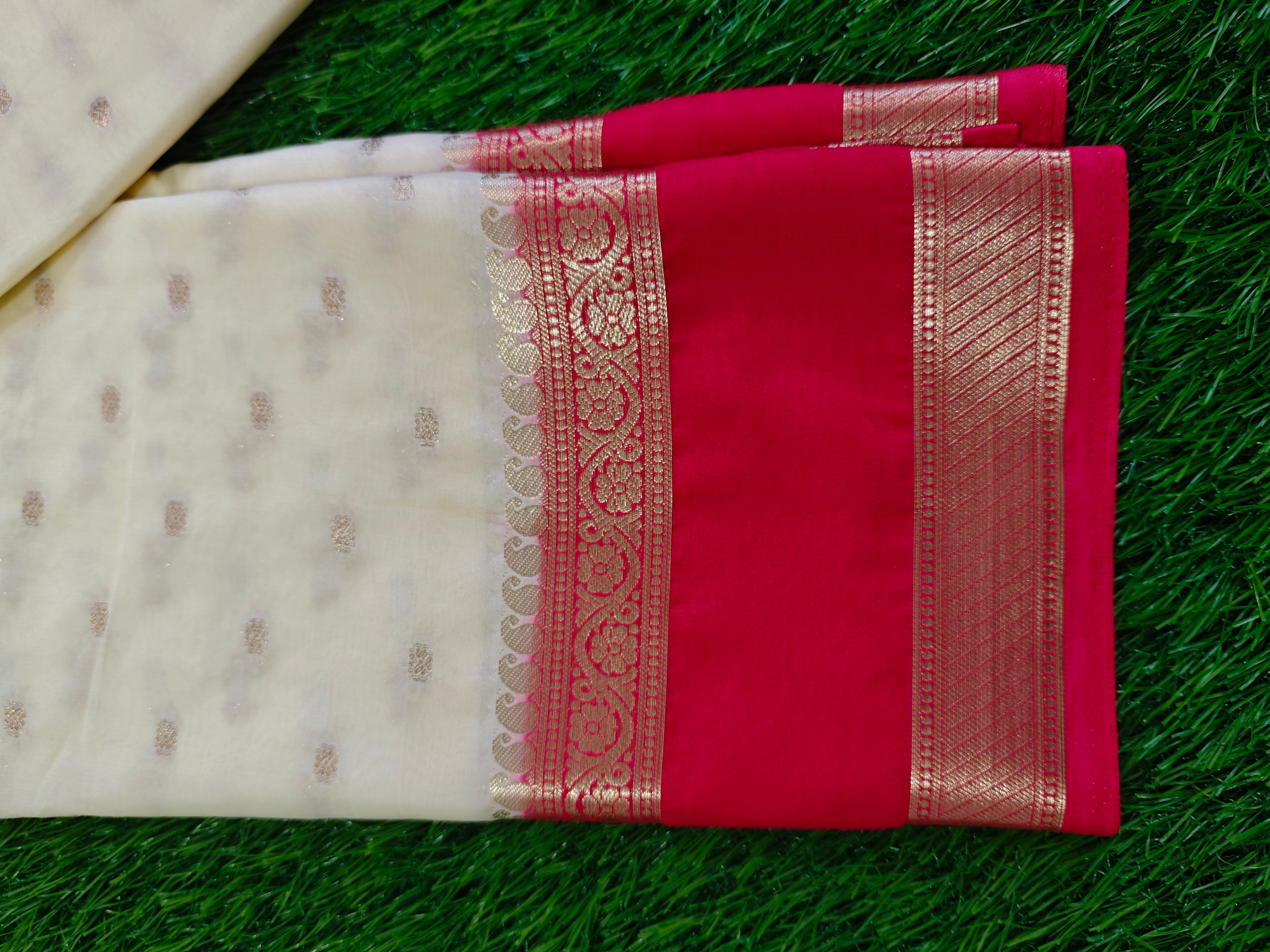 Mysore Crepe Silk-KSV2013-Cream