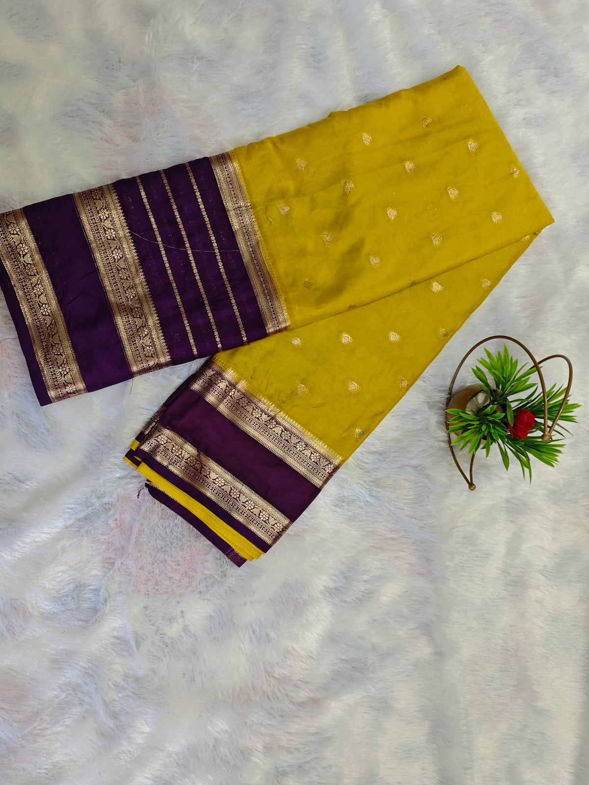 Mysore Crepe Silk-KSV2014-Yellow