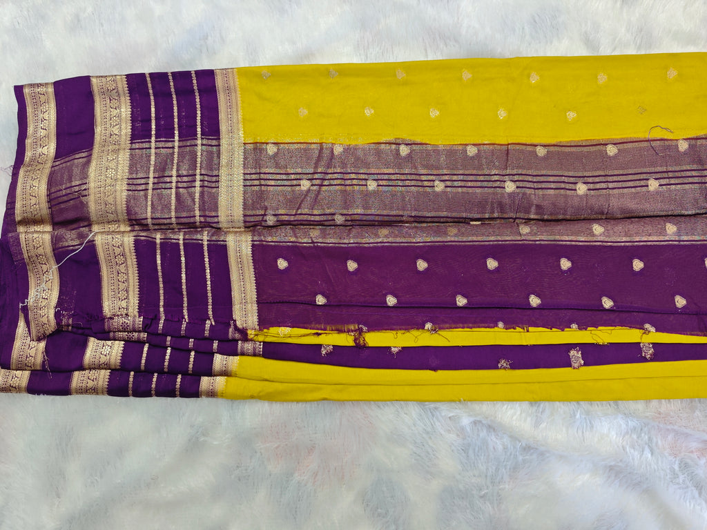 Mysore Crepe Silk-KSV2014-Yellow