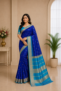 Mysore Crepe Silk-KSV2017-Blue