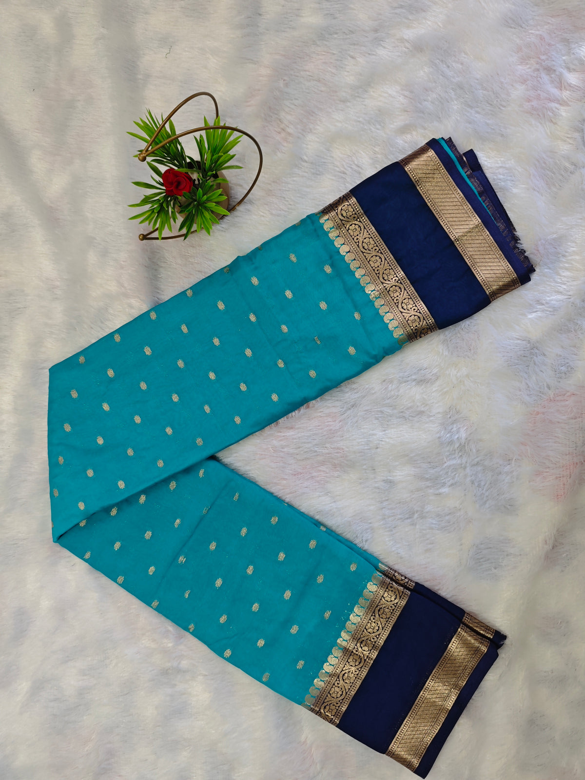 Mysore Crepe Silk-KSV2019-Deep Teal