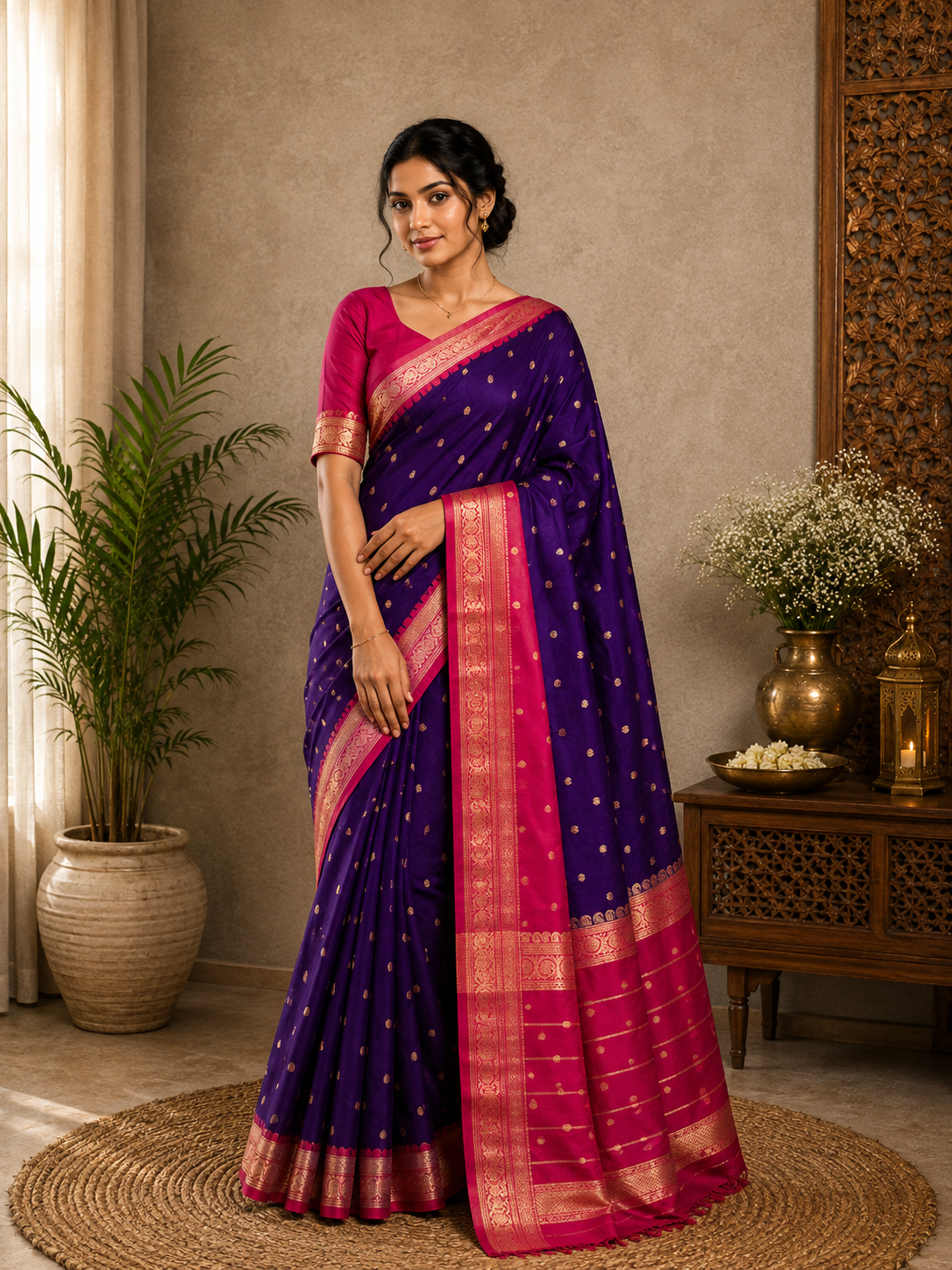 Mysore Crepe Silk-KSV2020-Violet