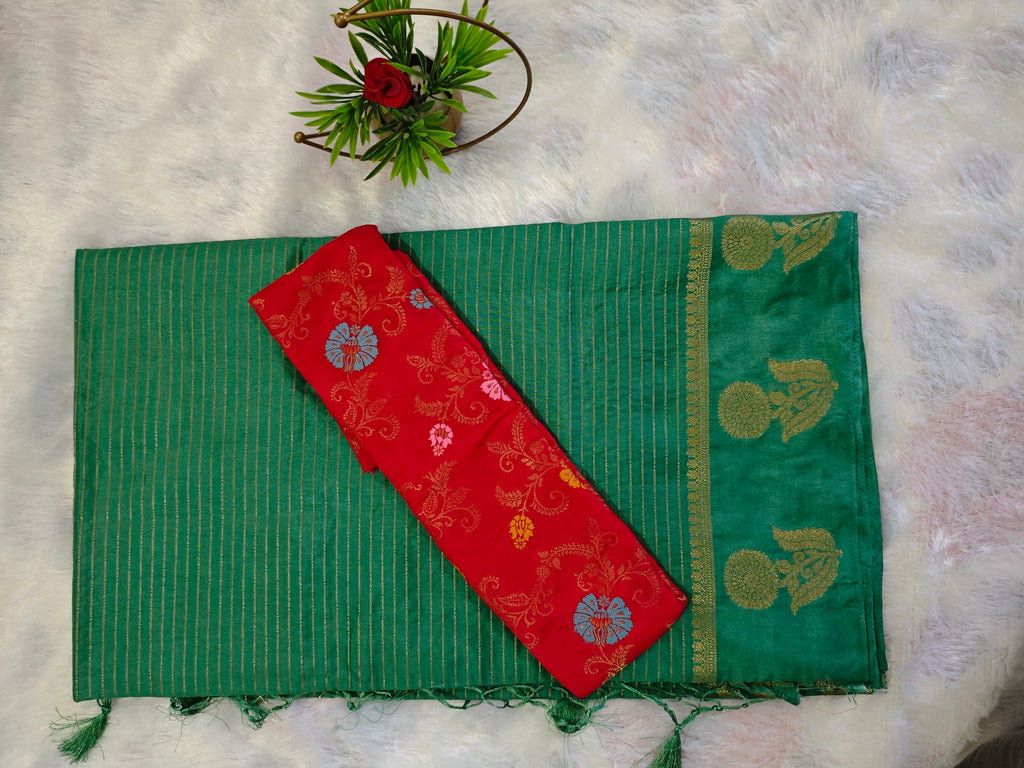Mysore Crepe Silk-KSV2021-Turqoise