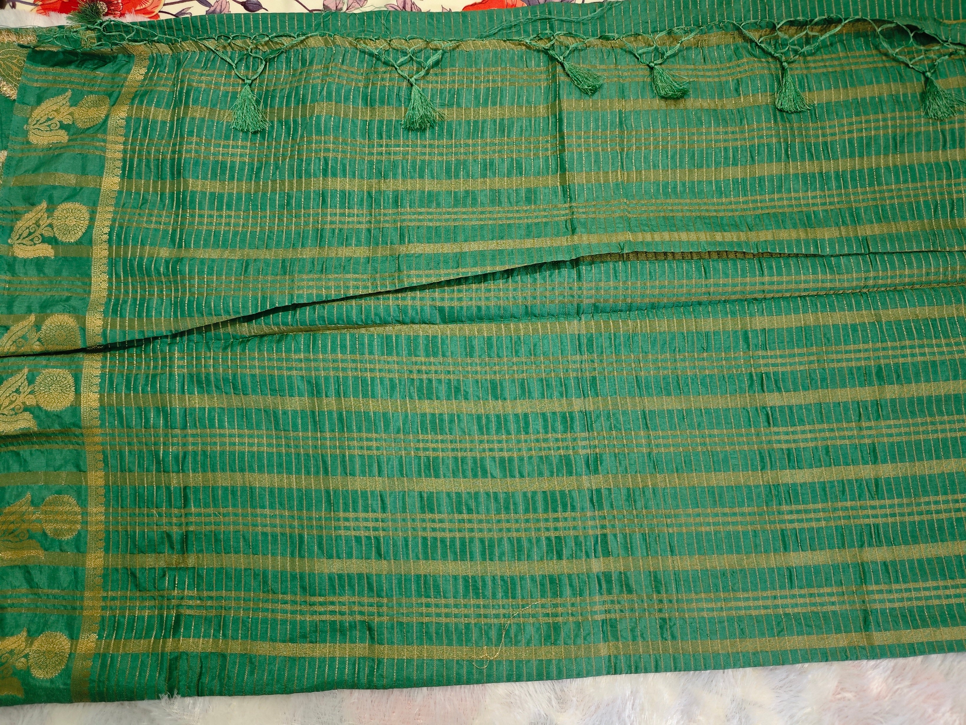 Mysore Crepe Silk-KSV2021-Turqoise