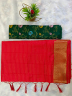Mysore Crepe Silk-KSV2022-Red
