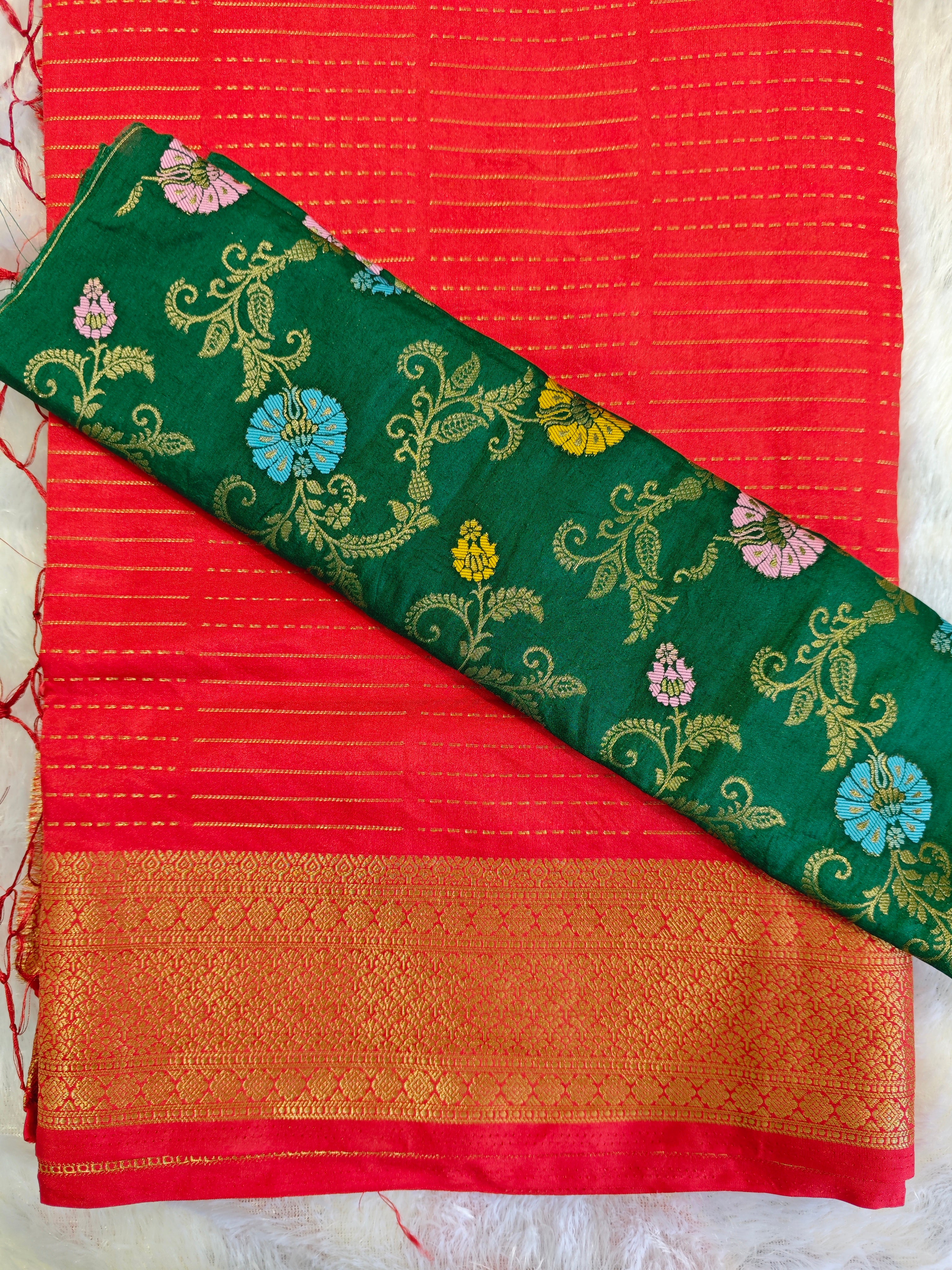 Mysore Crepe Silk-KSV2022-Red
