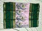 Mysore Crepe Silk-KSV2024-Baby Pink and Green
