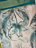 Mysore Crepe Silk-KSV2026-Peach and Blue