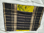 Mysore Crepe Silk-KSV2027-Yellow and Black