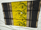 Mysore Crepe Silk-KSV2027-Yellow and Black