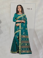 Georgette-KSV3001-Teal Green