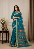 Georgette-KSV3001-Teal Green