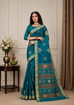 Georgette-KSV3001-Teal Green