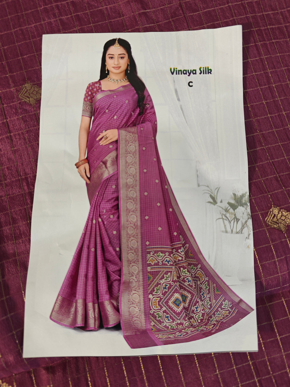 Georgette-KSV3005-Plum Purple