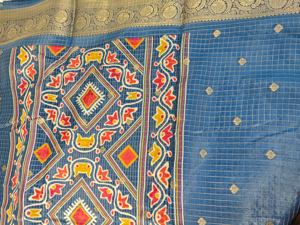 Georgette-KSV3008-Indigo Blue