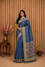 Georgette-KSV3008-Indigo Blue