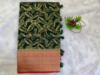 Georgette Double Zari-KSV3009-Green