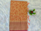 Georgette Double Zari-KSV3011-Peach