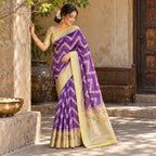 Khaddi Georgette-KSV3016-Purple