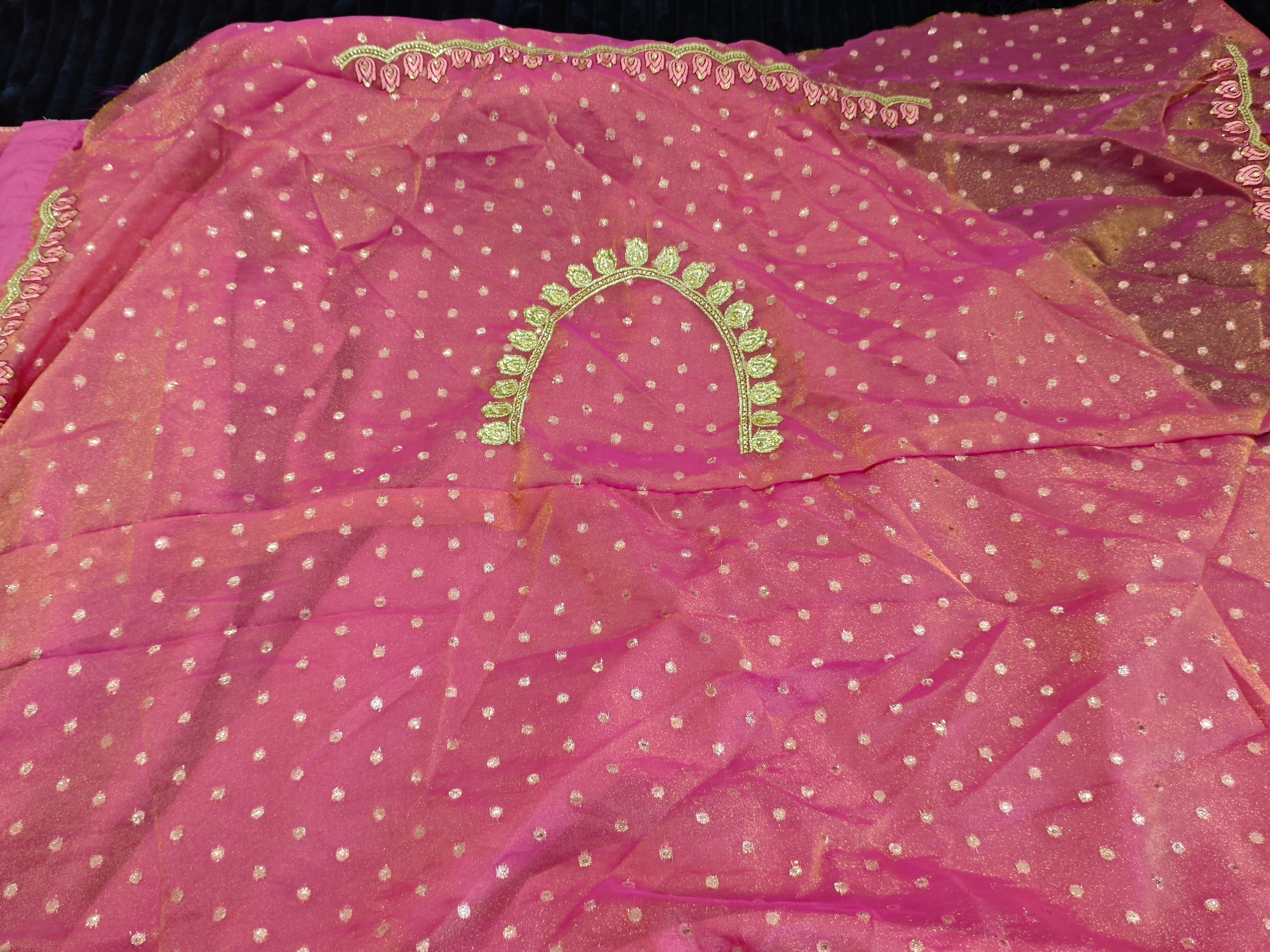 Half Sarees-KSV4002-Deep Rose and Blue