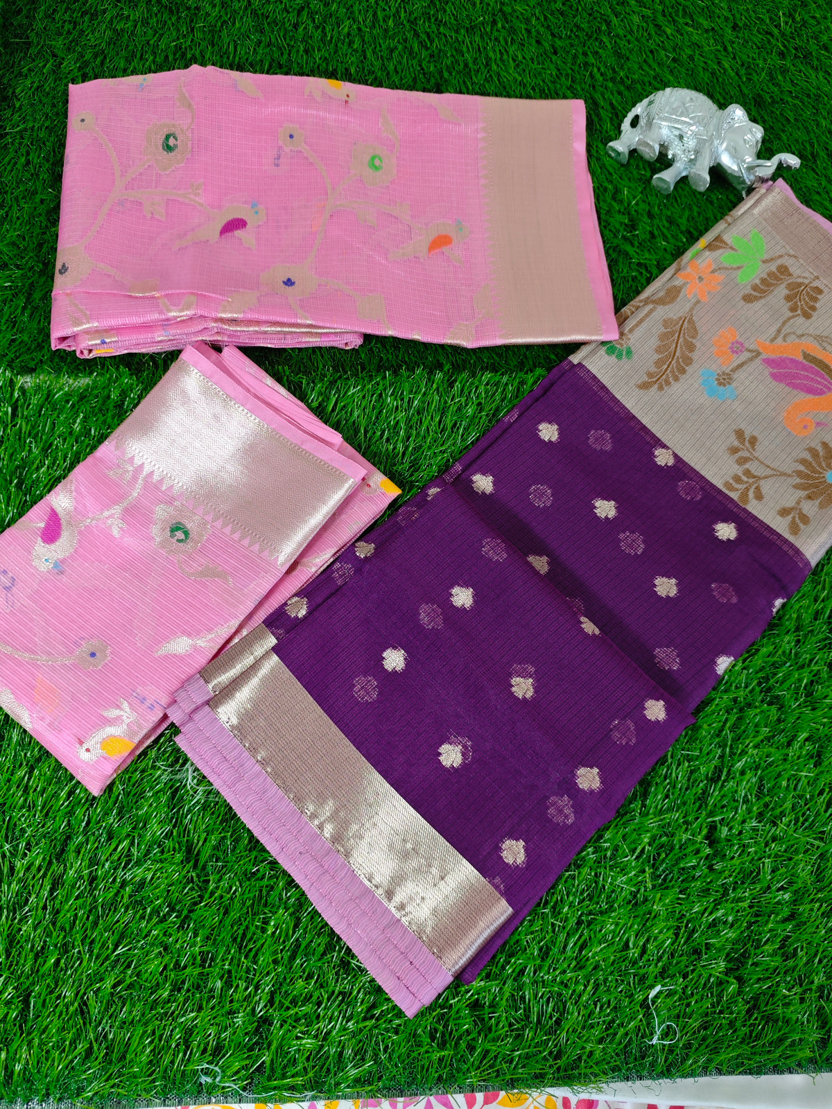Silk kota-KSV4005-Pink and Violet