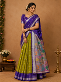 Silk kota-KSV4007-Green and Blue