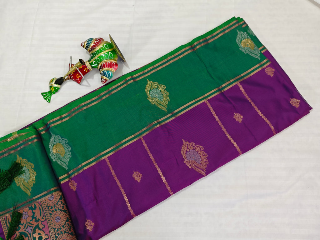 Soft Silk-KSV5012-Violet and Green