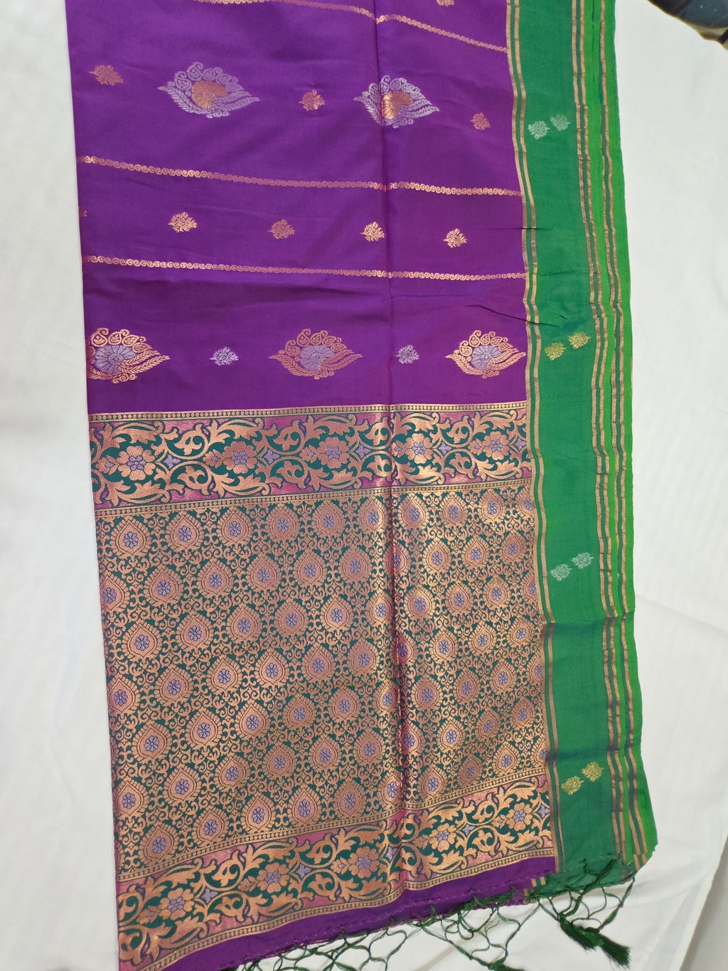 Soft Silk-KSV5012-Violet and Green