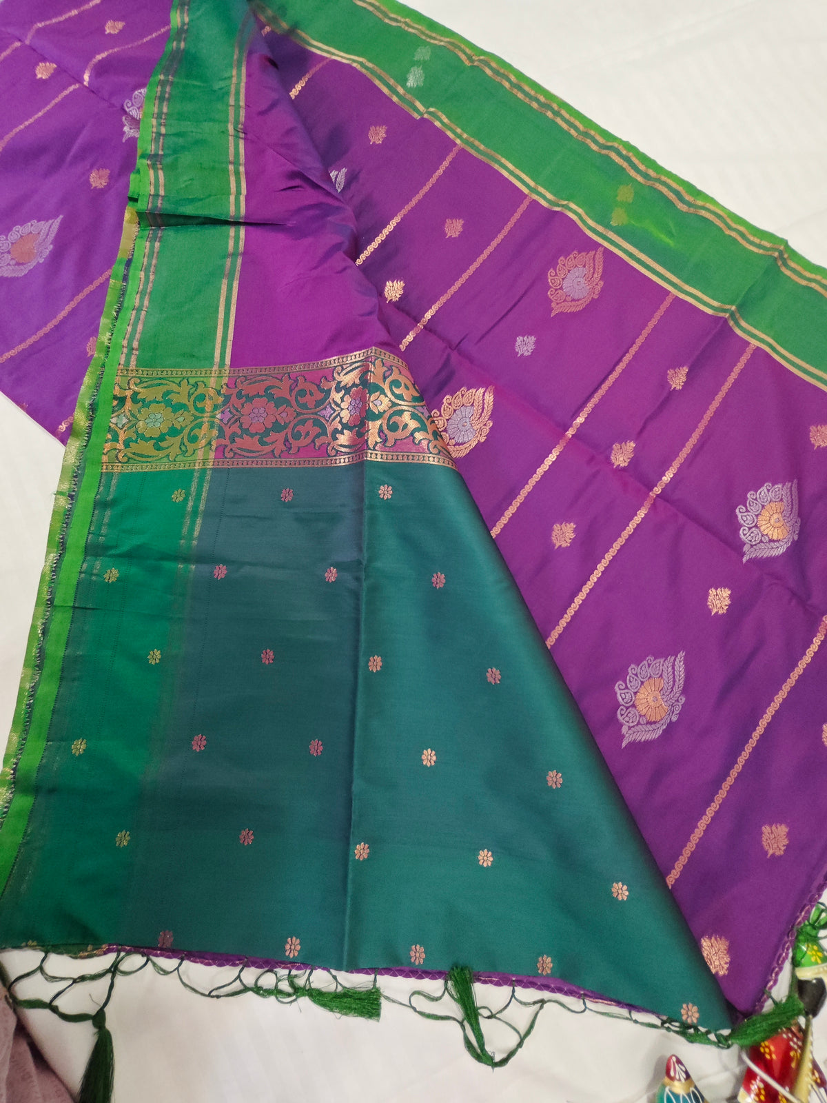 Soft Silk-KSV5012-Violet and Green