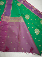 Soft Silk-KSV5013-Green and Violet