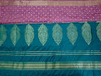 Moonga Cream Silk-KSV5016-Teal and Purple