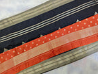 Moonga Cream Silk-KSV5017-Black and Rust