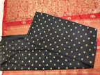 Moonga Cream Silk-KSV5018-Red and Black