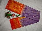 Semi Gadwal-KSV5021-Lilac and Orange