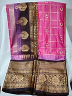 Semi Gadwal-KSV5022-Pink and Brown
