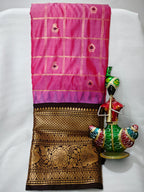 Semi Gadwal-KSV5022-Pink and Brown