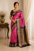Semi Gadwal-KSV5022-Pink and Brown