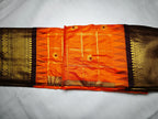 Semi Gadwal-KSV5027-Orange and Brown