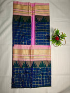 Semi Gadwal-KSV5028-Dark blue and baby pink