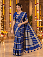 Mashru Crep Silk-KSV5030-Royal Blue